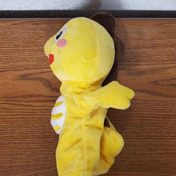 Plush Yellow Dinosaur 9" Tall Hand Puppet by VIP Kid - Picture 2 of 6